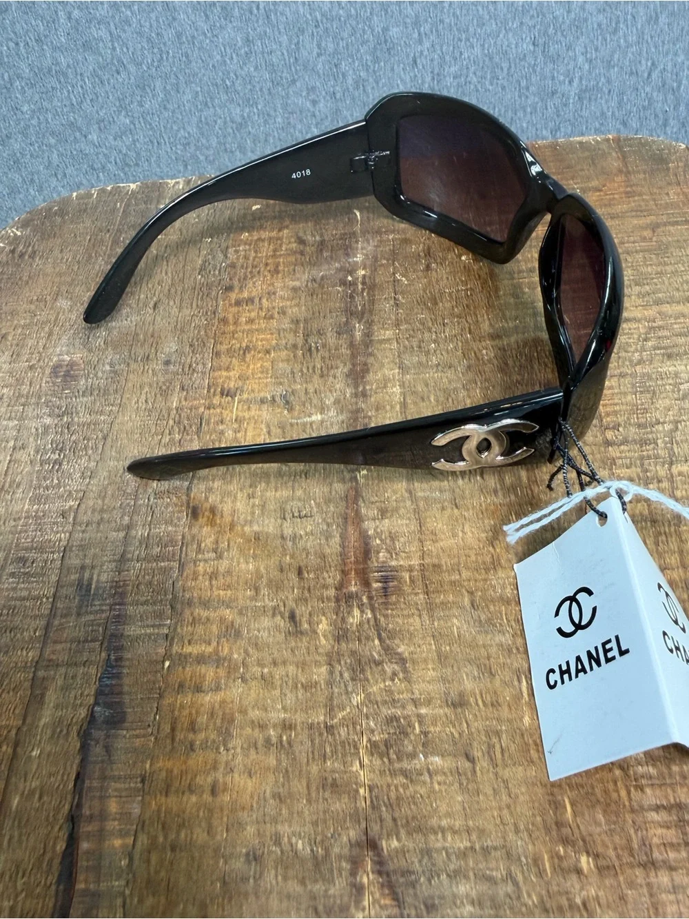 NWT Chanel Black Gradient Lens Women's Sunglasses